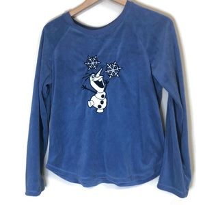 Women’s Disney Frozen Olaf Blue Pajama Tops S & M